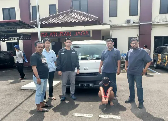Jajaran Polsek Cikarang Pusat berhasil menangkap tiga pelaku pencurian dengan pemberatan mobil Daihatsu milik PT Bangga Kantin Jepang di wilayah Pemalang. (Sumber: Dok. Humas Polsek Cikarang Pusat)