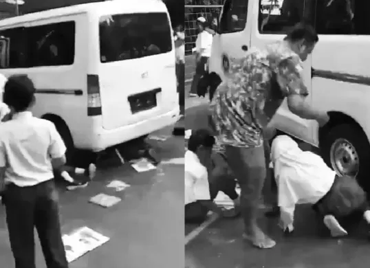 Kecelakaan di SDN Kalibaru 01 (Sumber: TikTok/biancha_sakit_hati)