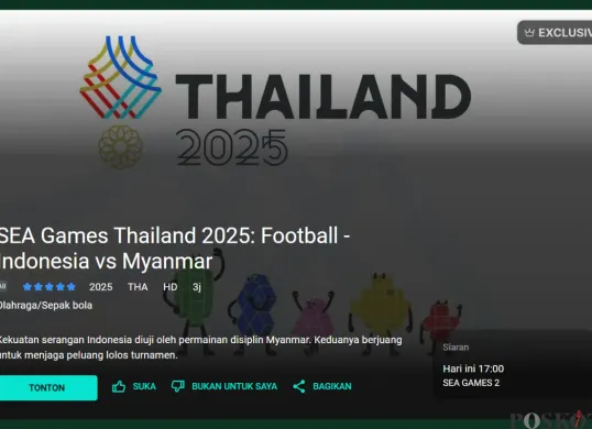 LINK LIVE STREAMING Timnas Indonesia U-22 vs Myanmar Sea Games 2025 (Sumber: Vision Plus)