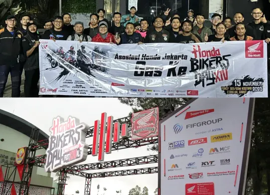 Sebanyak 650 bikers AHJ–AHMT meramaikan Honda Bikers Day 2025 di Garut bersama 20 ribu peserta nasional. (Sumber: WMS)