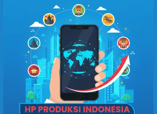Ilustrasi hp produksi Indonesia (Sumber: Gemini AI)