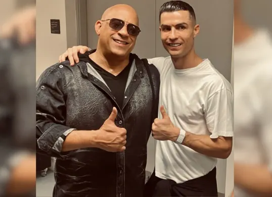 Vin Diesel dan Cristiano Ronaldo dalam unggahan Instagram yang memicu spekulasi keterlibatan sang megabintang sepak bola di film terakhir Fast and Furious. (Sumber: Instagram/@vindiesel)