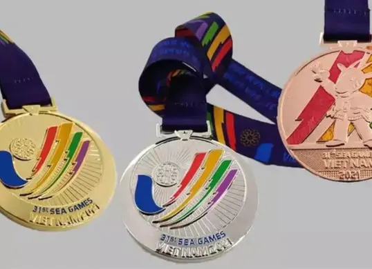 Ilustrasi medali emas SEA Games 2025 yang menjadi simbol perjuangan dan dedikasi atlet Indonesia di ajang olahraga Asia Tenggara. (Sumber: Dok/SEA Games 2025)