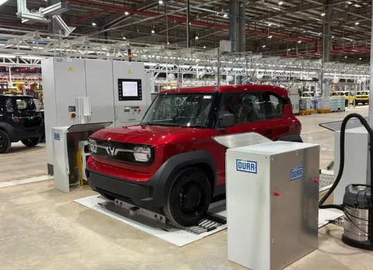 Perakitan mobil VinFast VF3 di Subang, Jawa Barat. (Sumber: Istimewa)