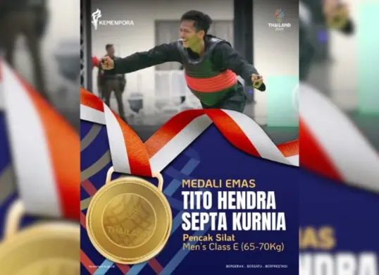 Dipersembahkan oleh panahan, pencak silat, dan dayung, Indonesia raih 70 emas di SEA Games 2025. Peringkat 2 semakin kokoh, peluang tambah medali masih terbuka. Ini klasemen sementara terkini. (Sumber: Instagram/@kemenpora)