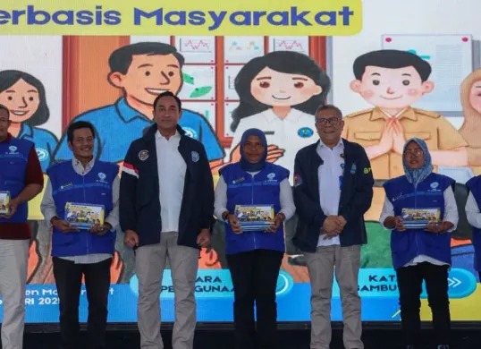 BNN menggelar Pencanangan Pemulihan Kampung Harapan Bersinar di Buffer Area IPC Tanjung Priok, Jakarta Utara, Rabu, 17 Desember 2025. (Sumber: Dok. BNN)