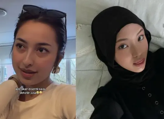 Jennifer Coppen menantang Jule adu boxing di Byon Combat usai emosi membahas dugaan perselingkuhan. (Sumber: TikTok/@randomgirl_______)