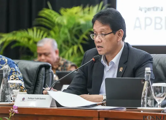 Pemerintah melalui Menteri Keuangan (Menkeu) Purbaya Yudhi Sadewa, menetapkan Anggaran Pendapatan dan Belanja Negara (APBN) 2026 dalam posisi defisit. (Sumber: Poskota/Bilal Nugraha Ginanjar)