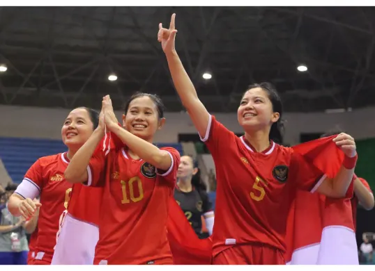 Timnas futsal putri Indonesia siap melawan Vietnam di laga final SEA Games 2025. (Sumber: X/@TimnasXtra)