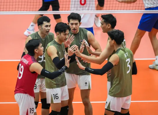 Jadwal siaran langsung final voli putra Indonesia vs Thailand di SEA Games 2025. (Sumber: X/@volleytrails)