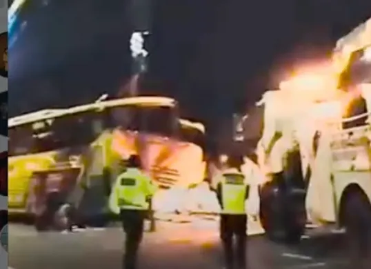 15 Orang tewas jadi korban kecelakaan bus PO Cahaya Trans di Tol Krapyak, Semarang (Sumber: Instagram/@inilahjateng)