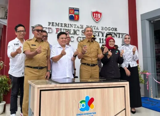 UPTD PSC 119 Gesit di Jalan R.M. Tirto Adhi Soerjo Nomor 3, Kecamatan Tanah Sareal, Kota Bogor, diresmikan. (Sumber: Dok. Dinkes Bogor)