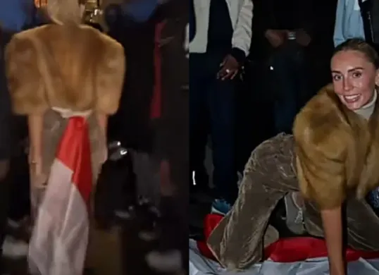 Profil Bonnie Blue, bintang film dewasa asal Inggris yang hina bendera merah putih. (Sumber: Kolase/TikTok)