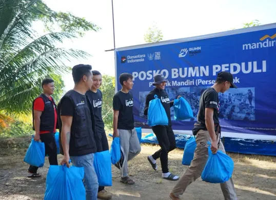 Bank Mandiri memberikan relaksasi atau keringanan kredit kepada debitur terdampak bencana di Sumatra. (Sumber: Dok. Bank Mandiri)