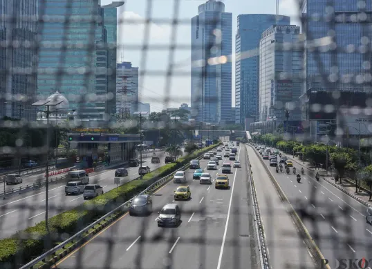 Ilustrasi arus lalu lintas di Jakarta. (Sumber: Poskota/Bilal Nugraha Ginanjar)