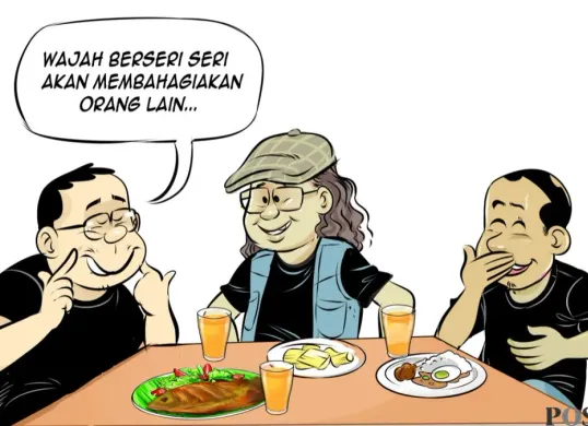 Obrolan Warteg akhir pekan. (Sumber: Poskota/Arif Setiadi)