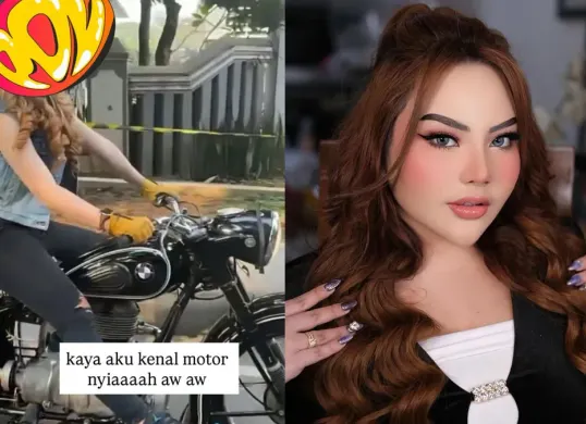 Lisa Mariana unggah foto misterius, seseorang diduga mengendarai motor Ridwan Kamil (Sumber: Instagram/@lisamarianaaa)