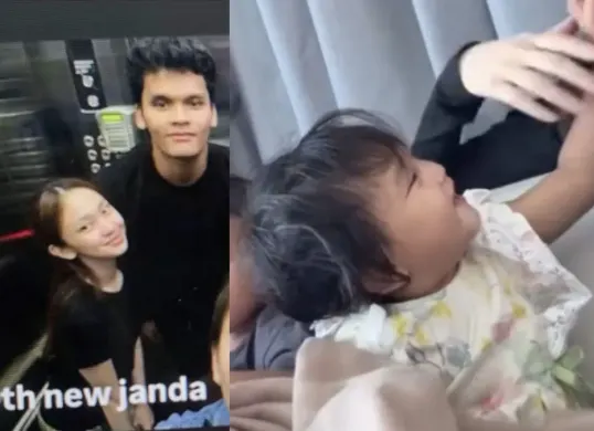 Julia Prastini alias Jule saat menghabiskan waktu bersama anak-anaknya, unggahan pertama setelah resmi bercerai yang memicu sorotan publik. (Sumber: Instagram dan X/@folk.hype, @thvk_)
