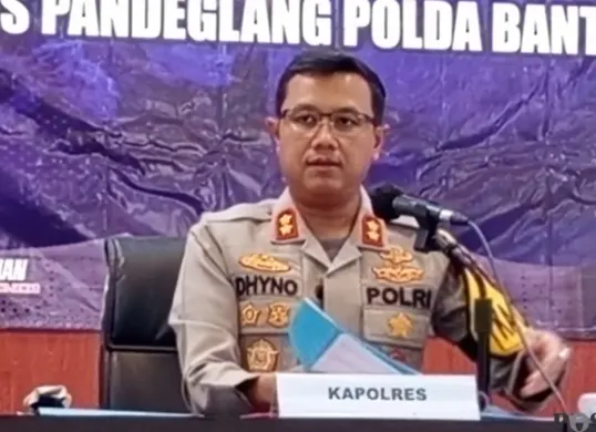 Kapolres Pandeglang, AKBP Dhyno Indra Setyadi. (Sumber: Poskota/Samsul Fatoni)