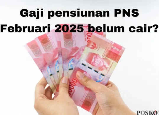 Penyebab gaji pensiunan PNS belum cair bulan ini. (Sumber: Poskota/Arip Apandi)