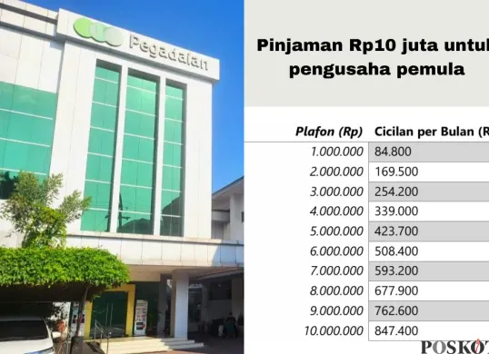 Tabel Angsuran KUR Pegadaian Terbaru Hari Ini Lengkap dengan Syarat dan Pengajuannya (Sumber: Poskota/Arip Apandi)