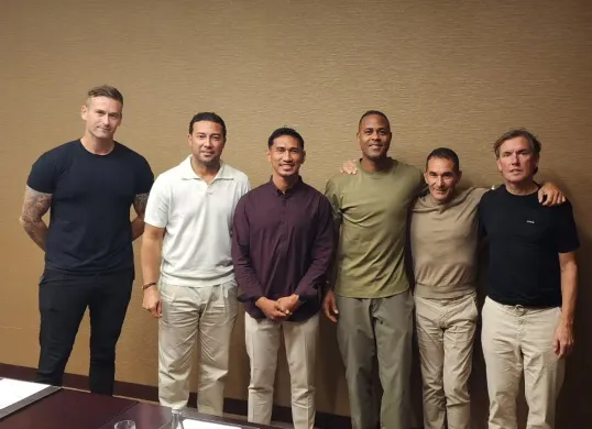 Zulkifli Syukur seusai diwawancari Patrick Kluivert dan tangan kanannya untuk menjadi asisten pelatih Timnas Indonesia. (Sumber: Instagram/@zulkifli_03_syukur)