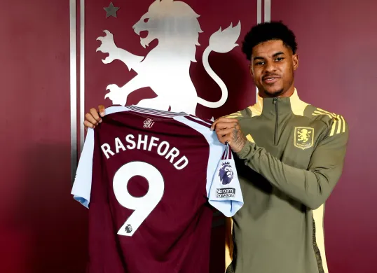 Tantangan baru Marcus Rashford setelah resmi pindah dari Man United ke Aston Villa Mampukah kembali ke performa terbaiknya. (Sumber: X/ AVFCOfficial)