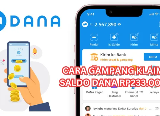 Cara klaim saldo DANA Kaget dengan klik amplop virtual berhadiah.