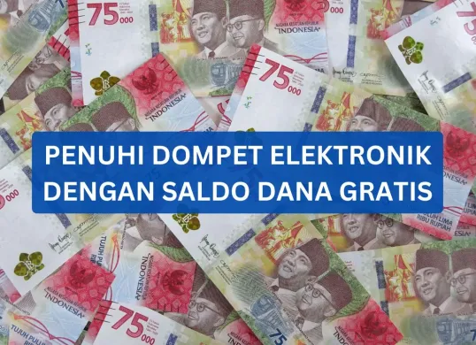 Dompet elektronik terisi dengan saldo DANA gratis. (Sumber: Poskota/Legenda Kinanty Putri)