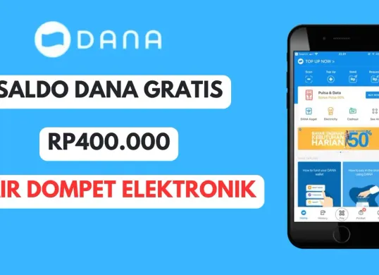 Saldo DANA Gratis Rp400.000 bisa cair langsung ke dompet elektronik hari ini. Ini cara klaimnya! (Sumber: Poskota/Herdyan Anugrah Triguna)