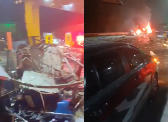 Tangkapan layar kecelakaan di gerbang Tol Ciawi. (Sumber: X/@txtdaribogor)