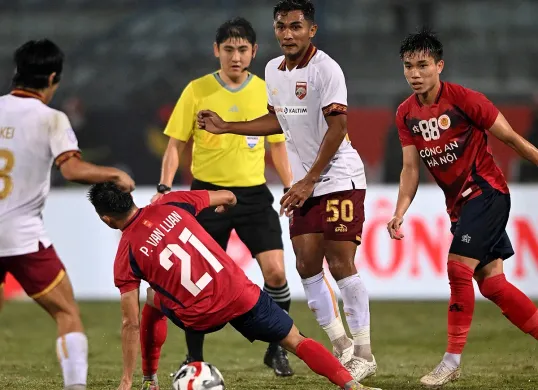 Cong An Hanoi FC vs Borneo FC. (Sumber: Instagram @borneofc.id)