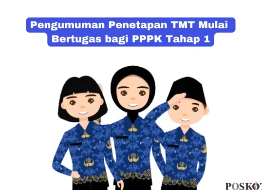 Pengumuman TMT bertugas bagi PPPK tahap 1. (Sumber: Poskota/Arip Apandi)