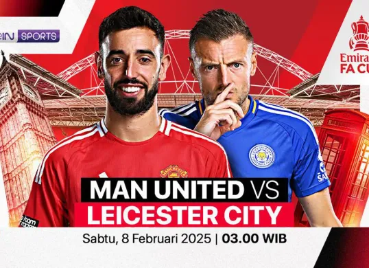 Link live streaming Manchester United vs Leicester City. (Sumber: Vidio)