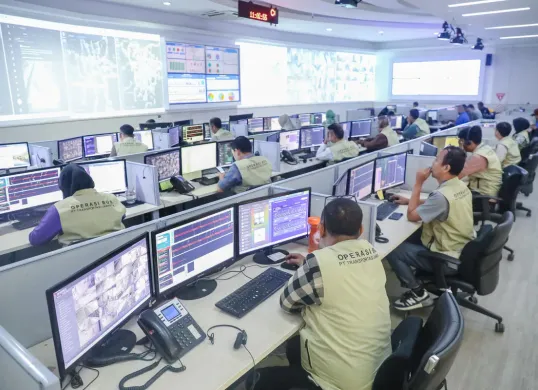 Suasana Command Center PT Transjakarta. (Sumber: Dok. Kominfotik)