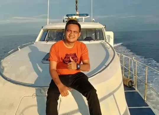 Foto Jurnalis Jurnalis Metro TV Sahril Helmi yang merupakan korban  ledakan Rigid Inflatable Boat (RIB) 04 Ternate milik Basarnas berhasil ditemukan. (Sumber: Instagram @SahrilHelmi)