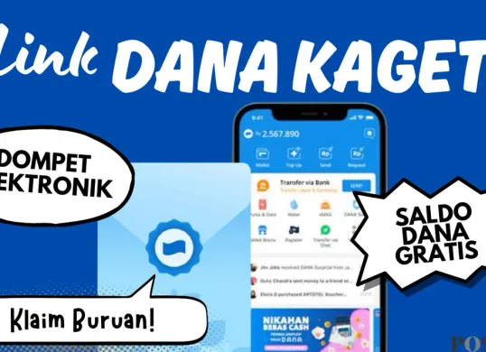 Klaim saldo DANA gratis Rp100.000 hari ini. Ikuti cara mudah untuk mendapatkan uang gratis lewat link. (Sumber: Poskota/Neni Nuraeni/DANA)