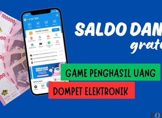 Ilustrasi dapat saldo DANA gratis dari game penghasil uang. (Sumber: Poskota/Neni Nuraeni/DANA)