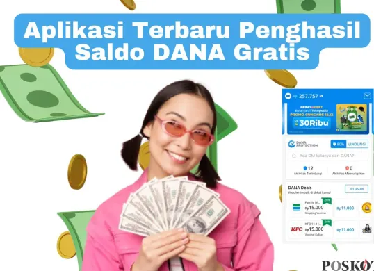 Kiat mendapatkan uang dari internet untuk pemula dengan cara memanfaatkan aplikasi penghasil saldo DANA. (Sumber: Poskota/Arip Apandi)