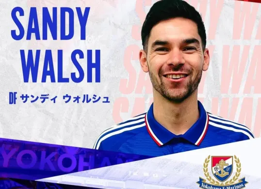 Setelah resmi bergabung Sandy Walsh berambisi memberikan yang terbaik kepada tim barunya Yokohama Marinos. (Sumber: X/ gilabola_ina)