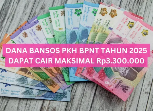 Penyaluran bantuan sosial Program Keluarga Harapan dan Bantuan Pangan Non Tunai. (Sumber: Canva)