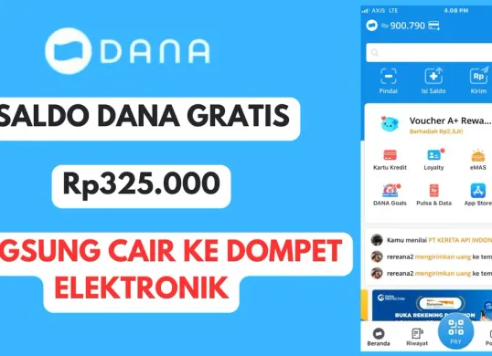 Cairkan saldo DANA gratis hingga Rp325.000 ke dompet elektronik via link DANA kaget terbaru. (Sumber: Poskota/Herdyan Anugrah Triguna)