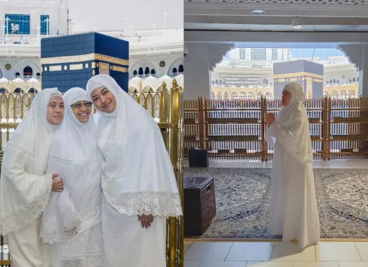 Potret saat Puan Maharani dan Megawati melaksanakan ibadah umrah di Tanah Suci Makkah. (Sumber: Instagram/@puanmaharaniri)