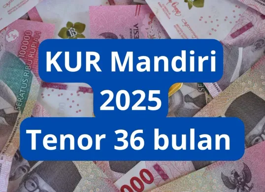 Pengajuan pinjaman KUR Mandiri 2025 plafon Rp15 juta tenor 36 bulan. (Canva)