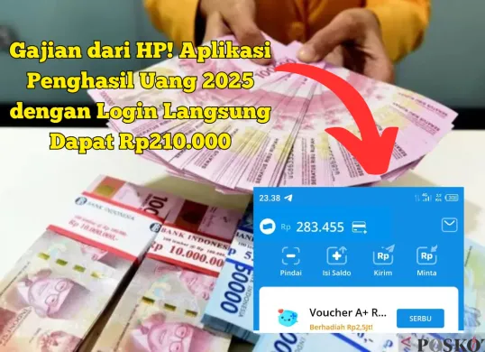 Dapat uang Rp210.000 hanya dengan daftar aplikasi? Simak caranya di sini! (Sumber: Poskota/Yusuf Sidiq)