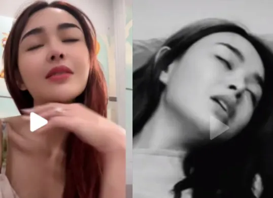 Amanda Manopo dalam video TikTok yang viral di media sosial (Sumber: Istimewa)