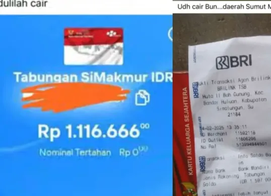 Tangkapan layar bukti pencairan saldo dana Bansos PKH di Bank Mandiri dan BRI. (Sumber: YouTube/Pendamping Sosial)