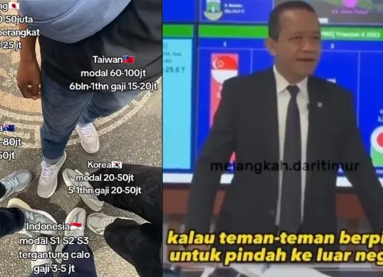 Ramai-ramai di media sosial menggaung tagar KaburAjaDulu yang langsung ditanggapi pemerintah (Sumber: Kolase Instagram)