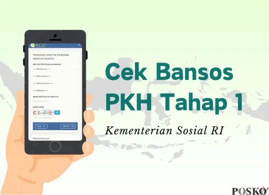 Informasi pengecekan status KPM bansos PKH Tahap 1 2025. (Sumber: Poskota/Della Amelia)