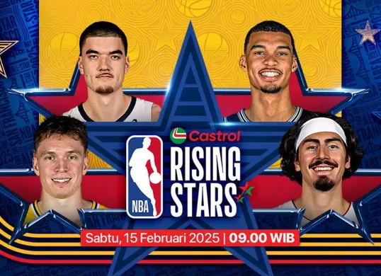 Link live streaming Rising Stars Challenge game dalam NBA All Star 2025. (Sumber: Vidio)